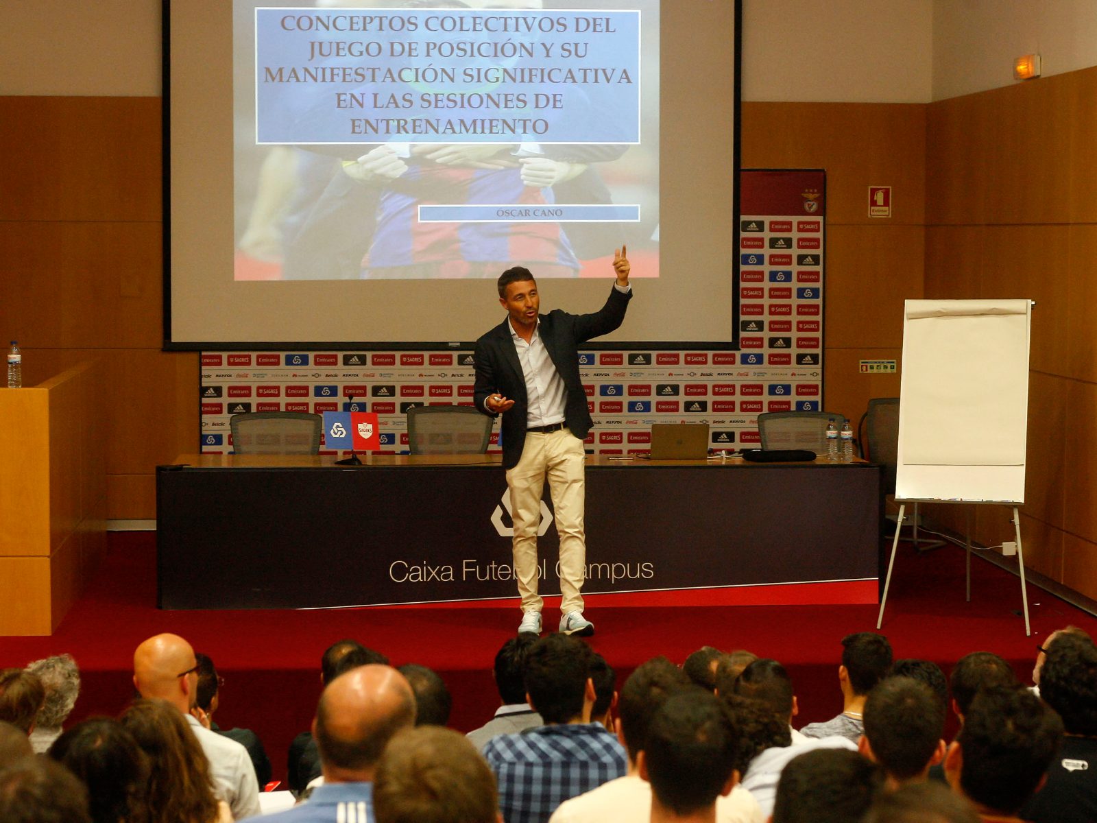 Guest-speaker coaching conference at the Benfica Campus, Lisbon, organised by Sportrail