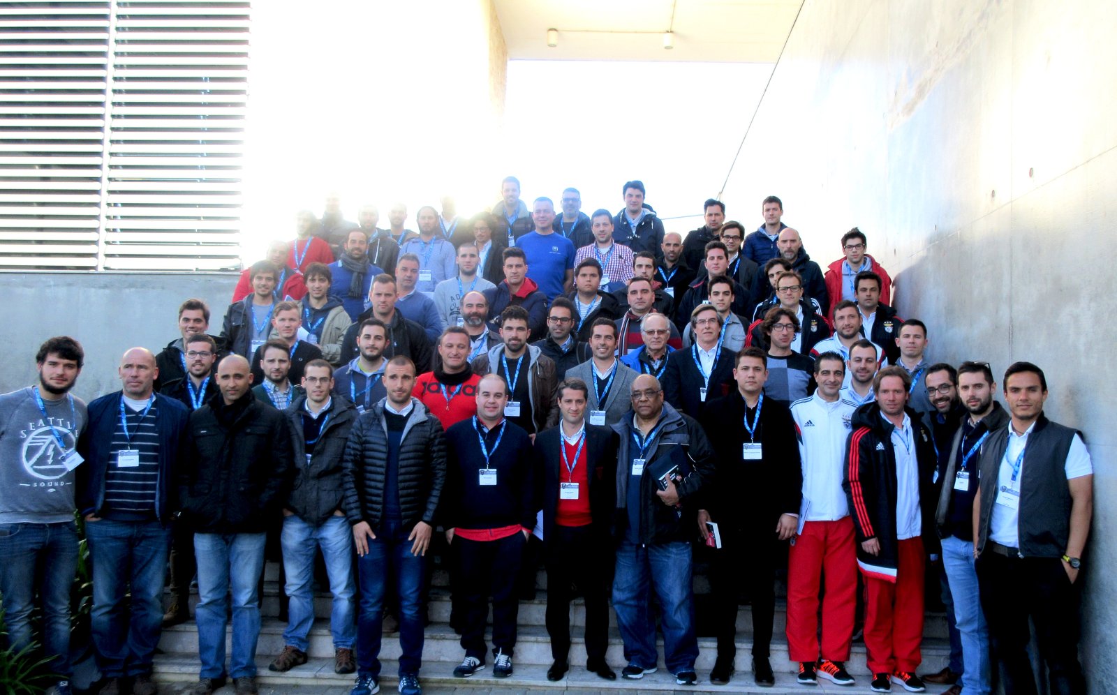 Group of coaches attending a Sportrail Football Periodisation course, 2016